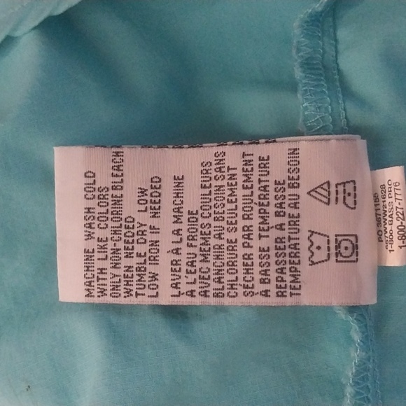 World Wide Sportsman Bass Pro Shop Blue Women’s Fishing Roll Sleeve Shirt Size M - Picture 8 of 9